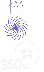 これまで以上のハイパワーを実現