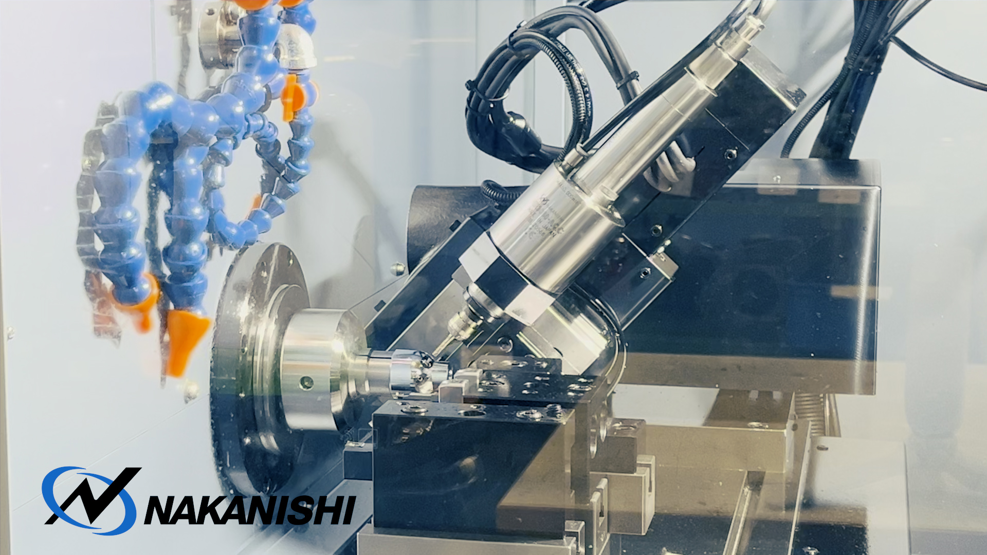 【アルミワークφ2斜め穴加工】くし刃旋盤×自動工具交換スピンドル