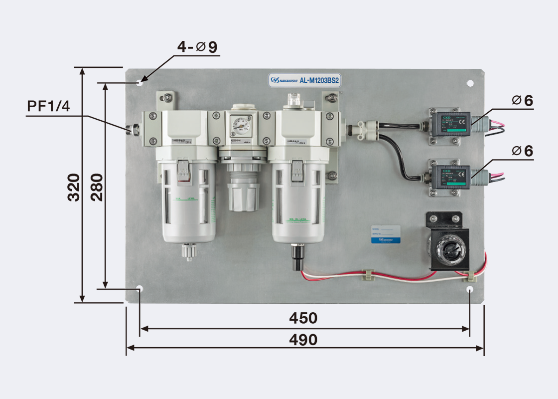 AL-M1203BS2 サイズ画像